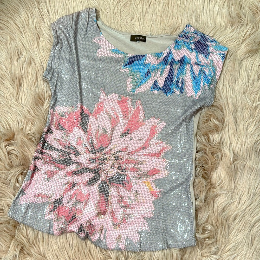 Sequin Blouse Top
